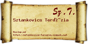 Sztankovics Terézia névjegykártya